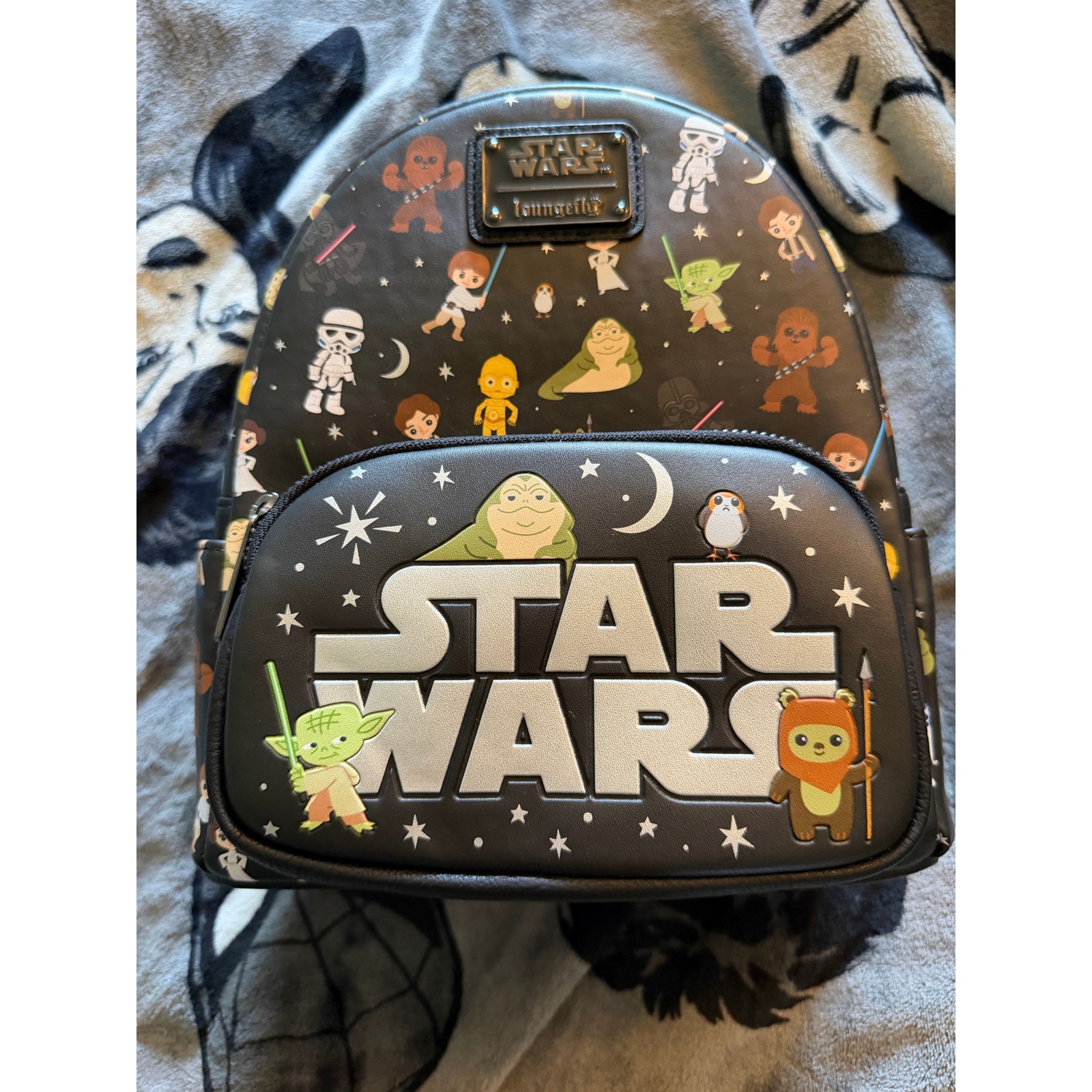 Loungefly Star Wars Chibi Mini Backpack Disney Parks Exclusive Black Nwt